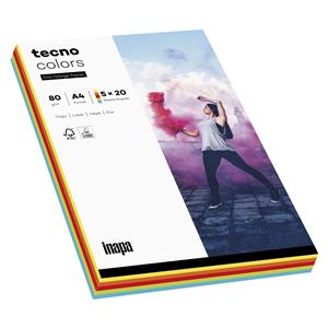 tecno colors Mix A 4 80 g Intense Colors 5x 20 Sheets