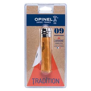 Opinel pocket knife No. 09 carbon blade with wood handle