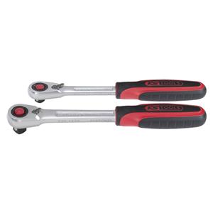 KS Tools SlimPOWER Reversible Ratchetn Set, 2-pcs 1/4 + 1/2