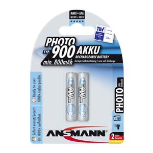 1x2 Ansmann maxE NiMH rech.bat. 900 Micro AAA 800 mAh PHOTO