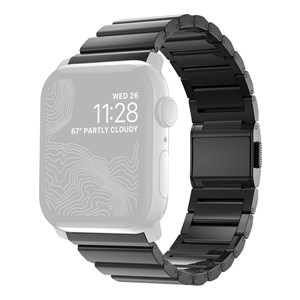 Nomad Strap Stainless Steel Graphite black V2 42 /44 /45 /49mm