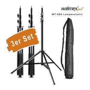 walimex WT-806 Lamp Tripod 256cm                    3-Pack