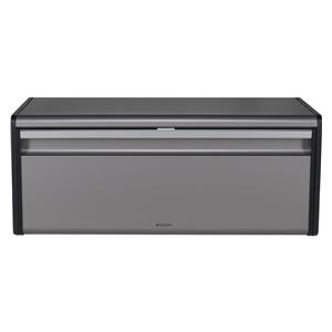 Brabantia Fall Front Bread Bin Square Front platinum