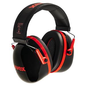 uvex capsule ear prot. K3 black/red