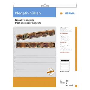 Herma Negative packets PP clear 25 Sheets/6-Strips 7762
