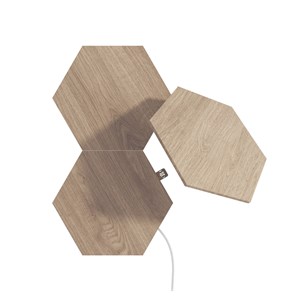 Nanoleaf Elements Wood Look Hexagons Expansion Pack - 3PK