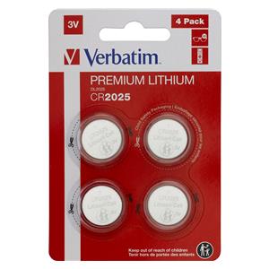 1x4 Verbatim CR 2025 Lithium Batterie 49532