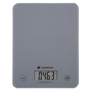 Zassenhaus Kitchen Scale Digital Sacles Balance Cool Grey