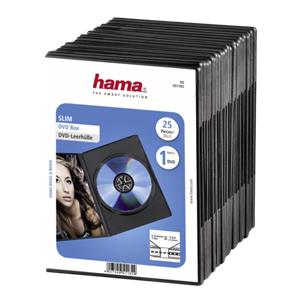 Hama Slim DVD Jewel Case pack of 25, black 51182 • ISPORUKA ODMAH