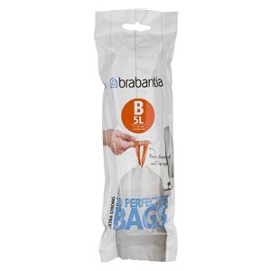 Brabantia PerfectFit Bin Liner Type B, 5 L, 20 Bags