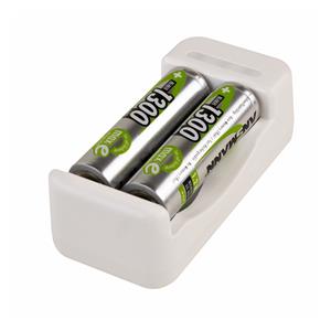 Ansmann Charger Basic II incl. 2 x AA 1300mAh Akku 1001-0119-01