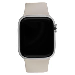 Apple Watch 7 Cell, 41mm Steel Silver, Sport Band Starlight