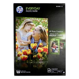 HP Fotopapier, glossy A 4 200 g, 25 Sheets Q 5451 A