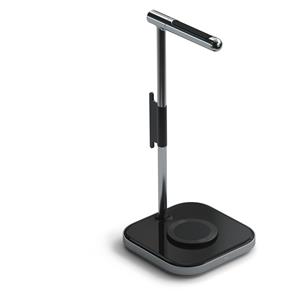 Satechi 2in1 Headphone Stand with Wireless Charger Space Gray