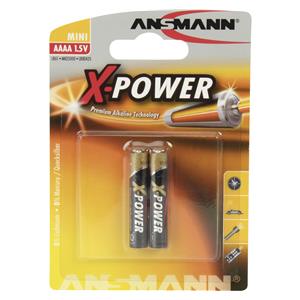 1x2 Ansmann Alkaline AAAA X-Power                1510-0005