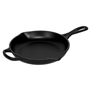 Le Creuset Frying & Serving Pan Cast Iron black 23 cm