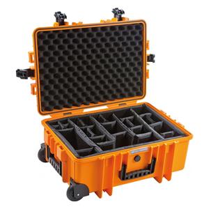 B&W Outdoor Case 6700 incl. divider system orange