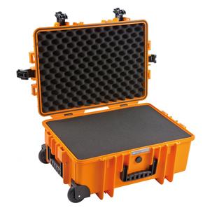 B&W Outdoor Case 6700 with pre-cut foam (SI) orange