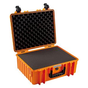 B&W Outdoor Case 6000 with pre-cut foam (SI) orange