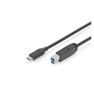 DIGITUS USB Type-C Kabel Gen2 Type-C to B      AK-300149-010-S