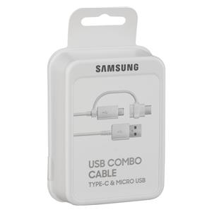 Samsung Data Cable Micro-USB tu USB-A incl USB-C Adapter white