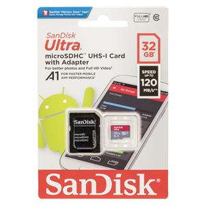 SanDisk Ultra microSDHC A1  32GB 120MB/s Adapt.SDSQUA4-032G-GN6MA