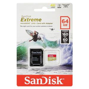 SanDisk microSDXC Action SC 64GB Extr.160MB A2 SDSQXA2-064G-GN6AA