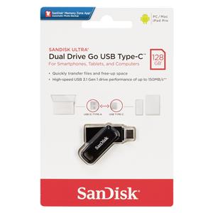 SanDisk Ultra Dual DriveGo 128GB USB Type C Flash SDDDC3-128G-G46