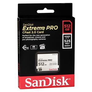 SanDisk CFAST 2.0 VPG130   512GB Extreme Pro     SDCFSP-512G-G46D