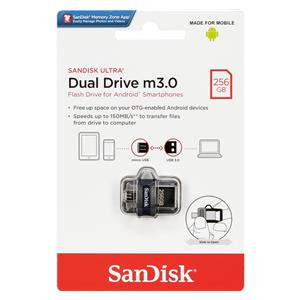 SanDisk Ultra Dual Drive   256GB m3.0 grey&silver  SDDD3-256G-G46