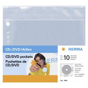 Herma CD/DVD pockets 7686