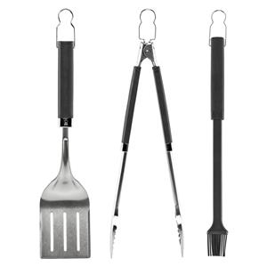 Weber Grill Cutlery Precision 3 pcs, Stainless Steel black