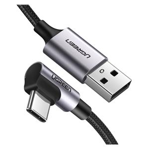 UGREEN Angled USB-C To USB-A Data Cable Black 1M