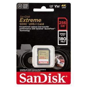SanDisk Extreme SDXC       256GB UHS-I C10 U3 V30