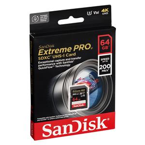 SanDisk Extreme Pro SDXC 64GB UHS-I C10 U3 V30