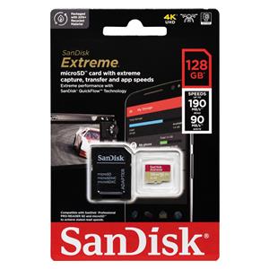 SanDisk microSDXC V30 A2 128GB Extreme A2 C10 V30 UHS-I U3