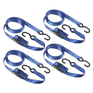 Master Lock 4 Ratchet tie-down with S-Hooks 5m blue 4367EURDAT