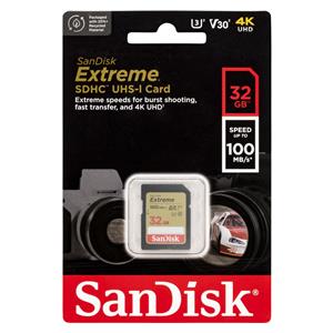 SanDisk Extreme SDXC        32GB UHS-I C10 U3 V30