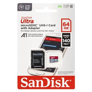 SanDisk Ultra microSDXC A1  64GB 120MB/s Adapt.SDSQUAB-064G-GN6MA