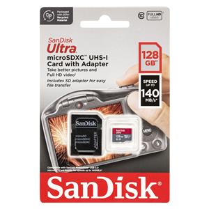 SanDisk Ultra microSDHC    128GB 140MB/s.Adapt.SDSQUAB-128G-GN6IA
