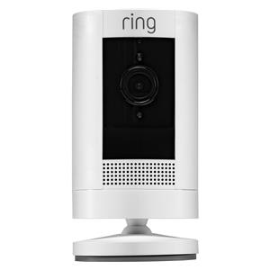 Ring Stick Up Cam Plug-In white Security Camera