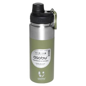 Asobu Alpine Flask Bottle Green,  0.53 L