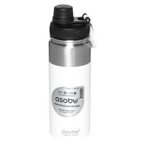 Asobu Alpine Flask Bottle White, 0.53 L