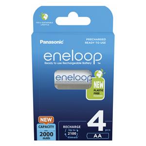 1x4 Panasonic Eneloop Mignon AA 2000mAh Ni-MH   BK-3MCDE /4BE