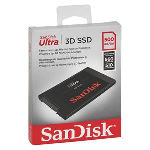 SanDisk SSD Ultra 3D       500GB R/W 560/510 MBs SDSSDH3-500G-G26 • ISPORUKA ODMAH