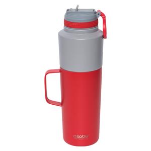 Asobu Twin Pack Bottle with Mug red, 0.9 L + 0.6 L