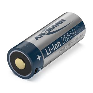 Ansmann Li-Ion 26650 5100mAh 3,6V Micro-USB socket  1307-0012