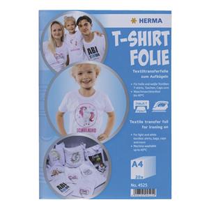Herma T-Shirt Foil A4 for light + white Textiles  20 Sheets 4525