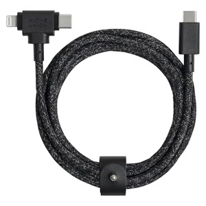 Native Union Belt Cable Duo USB-C To C /Lightning Cosmos 1,5m