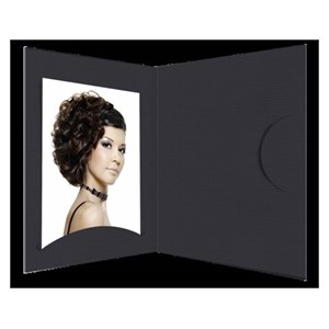 1x100 Daiber Portrait folders Opti-Line up to 10x15 cm black